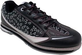 img 3 attached to 🎳 Savi Bowling Women's Vienna Hearts White/Black/Pink Bowling Shoes (Size 9.5): Comfortable and Stylish Footwear for Bowling Enthusiasts