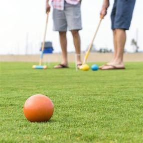 img 2 attached to GoSports Premium Croquet Set Adults