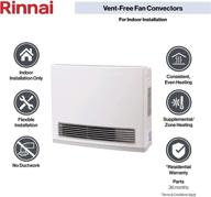 🔥 rinnai fc824p: мощный пропановый газовый обогреватель с вентиляторным конвектором. логотип