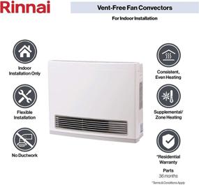 img 2 attached to 🔥 Rinnai FC824P: Powerful Propane Gas Space Heater with Fan Convector