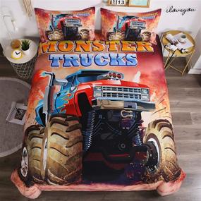 img 3 attached to Suncloris Monster Bedding Sets for Kids - Monster-themed Home Store