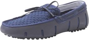 img 4 attached to SWIMS Lace Loafer Woven Driver Men's Shoes in Loafers & Slip-Ons