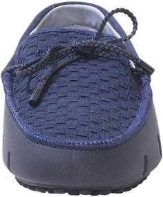 img 3 attached to SWIMS Lace Loafer Woven Driver Men's Shoes in Loafers & Slip-Ons