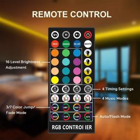 img 1 attached to Enhance Your Atmosphere: Tasmor 65.6ft LED Strip Lights Sync to Music for Ultimate Color-Changing Experience