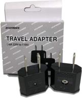 🔌 ecotrees 220v to 110v travel adapter set - pack of 2 | travel adapter set - pack of 2 (220 to 110) logo