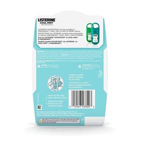 img 3 attached to Листерин Кул Минт Пакетики для освежения дыхания: Максимальная сила в борьбе с бактериями, вызывающими неприятный запах, 24 пакетика, 3 упаковки.