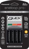 🔋 panasonic k-kj55khc4ba: advanced 4 hour quick battery charger + 4aa eneloop pro high capacity rechargeable batteries logo