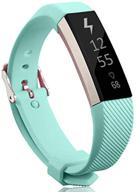 kingacc замена ремешка из силикона цвета графита для fitbit alta hr и alta - ремешок с пряжкой для женщин и мужчин (1 штука, размер large) логотип