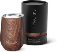 🍷 premium sipworks stainless steel wine tumbler: elegant and durable логотип