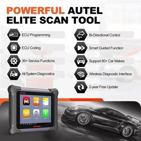 img 3 attached to 🔧 Autel MaxiSys Elite: Advanced 2-Year Free Update Scan Tool for Automotive Diagnostics, ECU Programming, Coding, Bi-Directional Control, and 36+ Service Functions - Upgraded MK908P