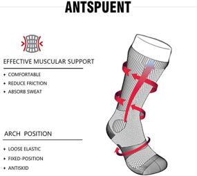 img 1 attached to 🧦 Get Comfort and Style with antsPuent Dental Combination Compression Socks: Unisex Printed Long Cotton Socks with Crazy Patterns