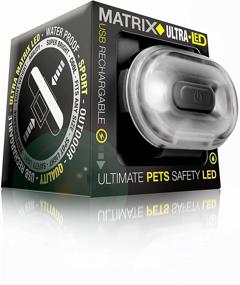 img 3 attached to 🐶 Max & Molly USB Rechargeable LED Dog Collar Light – Waterproof & Ultra Bright for Nighttime Walking, Running, Kayaking, and Biking