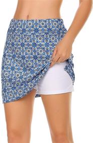 img 3 attached to Ekouaer Women's Lightweight Skort for Running, Tennis, Golf, Workout, and Sports Performance