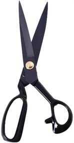 img 2 attached to 🪡 LNKA Sewing Scissors for Fabric Black - Professional Heavy Duty Industrial Strength High Carbon Steel Shears (12 Inch)