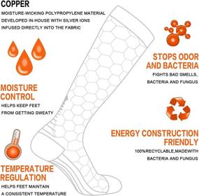 img 2 attached to 🧦 Copper Compression Running Socks (20-30mmHg): The Ultimate Men & Women's Performance Gear