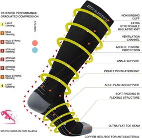 img 3 attached to 🧦 Copper Compression Running Socks (20-30mmHg): The Ultimate Men & Women's Performance Gear