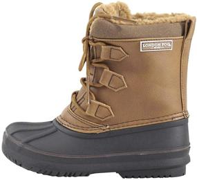 img 1 attached to 🥾 Stay Warm this Winter with LONDON FOG Boys Cheshire Cold Weather Snow Boot