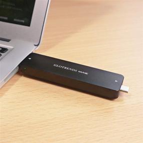 img 2 attached to 🔌 GLOTRENDS 2 in 1 M.2 NVME Adapter Enclosure: USB C and USB A, Key M, Trim UASP S.M.A.R.T (NVME-A&C) Support