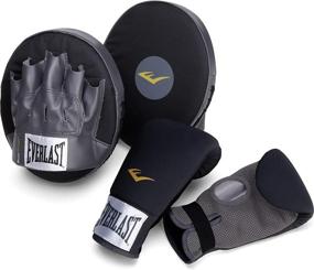 img 4 attached to 🥊 Enhanced Everlast 3010 Boxing Fitness Kit in Sleek Black/Grey Shades for Optimal Results