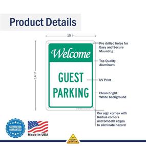 img 3 attached to 🚧 Premium Weatherproof Welcome Guest Parking Sign: Ensure Optimal Visibility and Durability!