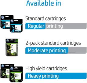 img 2 attached to 🖨️ HP 74 & HP 75 Ink Cartridges for HP DeskJet, OfficeJet, Photosmart: Black & Tri-color