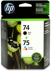 img 4 attached to 🖨️ HP 74 & HP 75 Ink Cartridges for HP DeskJet, OfficeJet, Photosmart: Black & Tri-color