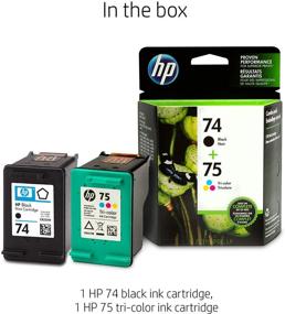 img 3 attached to 🖨️ HP 74 & HP 75 Ink Cartridges for HP DeskJet, OfficeJet, Photosmart: Black & Tri-color