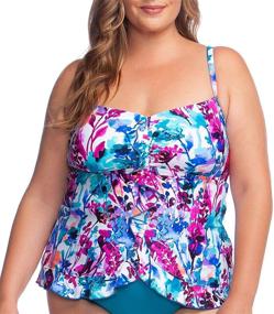 img 2 attached to Maxine Hollywood Plus Size Swimsuit Parisian