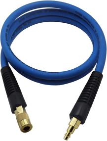 img 4 attached to 🔌 YOTOO Hybrid Lead in Air Hose 3/8-Inch by 6-Feet: Heavy Duty, Lightweight, Kink Resistant, All-Weather Flexibility