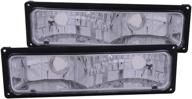 🚦 anzo usa 511033 chevrolet black parking light assembly - buy 1 pair, get 2 high-quality lights! logo