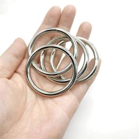 img 2 attached to 🪢 Metal Macrame Rings 2 inch - 10 Pack Macrame O Rings for Plant Hangers & Crafts (50MM)