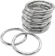 🪢 metal macrame rings 2 inch - 10 pack macrame o rings for plant hangers & crafts (50mm) logo