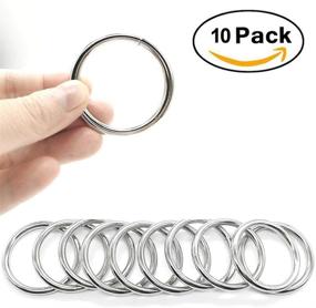 img 3 attached to 🪢 Metal Macrame Rings 2 inch - 10 Pack Macrame O Rings for Plant Hangers & Crafts (50MM)