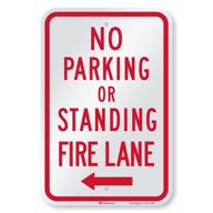 no parking standing smartsign reflective logo