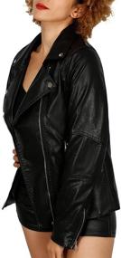 img 2 attached to Womens Leather Motorcycle Outwear X Large