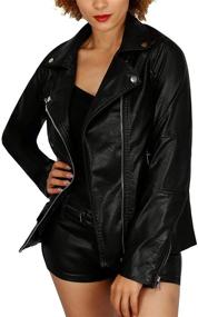 img 3 attached to Womens Leather Motorcycle Outwear X Large