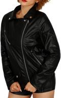 womens leather motorcycle outwear x large logo
