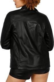 img 1 attached to Womens Leather Motorcycle Outwear X Large