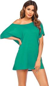 img 2 attached to 👚 Stylish Ekouaer Semi Sheer Coverups: The Perfect Shoulder Women's Clothing and Swimsuits & Cover Ups