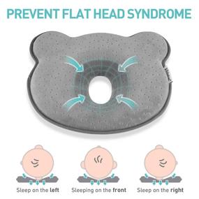 img 2 attached to Подушка из премиальной пены для формирования головы у малыша для профилактики плоскостопия – поддержка головы и шеи для младенцев от 0 до 12 месяцев