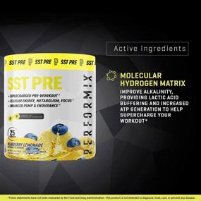 img 2 attached to 🔥 Performix SST Pre Workout - Boost Energy, Focus, Pump, and Endurance - With Molecular Hydrogen Matrix - Blueberry Lemonade Flavor