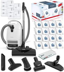 img 4 attached to 🐱 Miele Complete C3 Cat and Dog Canister HEPA Vacuum Cleaner Bundle with SEB228 Powerhead - Includes Miele Performance Pack 16 Type GN AirClean Genuine FilterBags + Genuine AH50 HEPA Filter