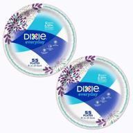 🍽️ dixie everyday heavy duty paper plates (8.5 inch) - 2 packs of 55 count plates logo