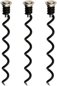 img 4 attached to 🍷 Premium 3 Pack Replacement Corkscrew Spiral Set for Brookstone & Keissco Wine Openers - Ideal Replacement Worm Solution