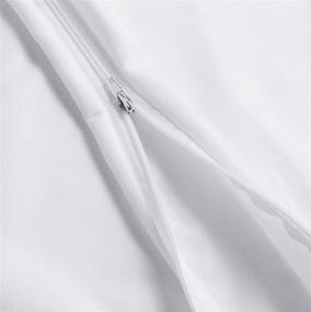 img 1 attached to 🛏️ Utopia Bedding Waterproof Zippered Pillow Encasement – Pack of 2, Queen, White - Pillow Protectors Jersey - 20 x 28 Inches