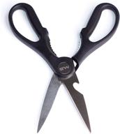 versatile stainless steel kitchen shears - ideal for poultry, herbs, bottle opening, nut-cracking, and more scissor tasks in your kitchen logo