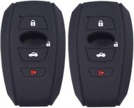 чехол для брелка 2021 subaru keyless entry systems - lcyam remote silicone case (2 шт., черный) для brz sti legacy, forester, crosstrek, impreza, wrx, ascent и outback логотип