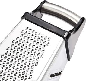 img 2 attached to 🧀 10-Inch Stainless Steel Box Grater with Storage Container - Amazon Basics