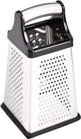 img 4 attached to 🧀 10-Inch Stainless Steel Box Grater with Storage Container - Amazon Basics