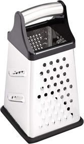 img 3 attached to 🧀 10-Inch Stainless Steel Box Grater with Storage Container - Amazon Basics